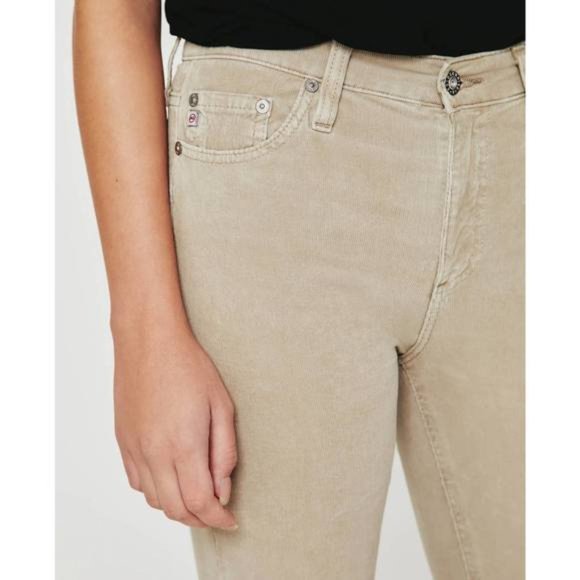 AG Adriano Goldschmied - Mari High Rise Straight in 1yr Sulfur Silk Bamboo - Picture 4 of 5